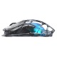 GRAVASTAR MERCURY M2 26000 DPI PAW3395DM SENSOR 79G LIGHTWEIGHT HOLLOWED OUT DESIGN 5 PROGRAMMABLE BUTTONS 5 DYNAMIC LIGHTSYNC RGB WIRELESS GAMING MOUSE – TRANSPARENT BLACK