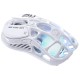 GRAVASTAR MERCURY M2 26K DPI PAW3395 DYNAMIC LIGHTSYNC RGB HOLLOWED OUT DESIGN 79G WIRELESS GAMING MOUSE - OPALINE WHITE