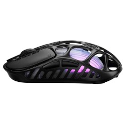 GRAVASTAR MERCURY X WITH PAW 3950 SENSOR 32000 DPI 1000HZ POLLING RATE MAGNESIUM ALLOY HOLLOW FRAME RGB LIGHTING 5 PROGRAMMABLE BUTTONS WIRELESS GAMING MOUSE – GALAXY BLACK