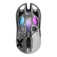GRAVASTAR MERCURY X WITH PAW 3950 SENSOR 32000 DPI 1000HZ POLLING RATE MAGNESIUM ALLOY HOLLOW FRAME RGB LIGHTING 5 PROGRAMMABLE BUTTONS WIRELESS GAMING MOUSE – INTERSTELLAR SILVER