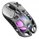 GRAVASTAR MERCURY X WITH PAW 3950 SENSOR 32000 DPI 1000HZ POLLING RATE MAGNESIUM ALLOY HOLLOW FRAME RGB LIGHTING 5 PROGRAMMABLE BUTTONS WIRELESS GAMING MOUSE – INTERSTELLAR SILVER