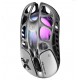 GRAVASTAR MERCURY X WITH PAW 3950 SENSOR 32000 DPI 1000HZ POLLING RATE MAGNESIUM ALLOY HOLLOW FRAME RGB LIGHTING 5 PROGRAMMABLE BUTTONS WIRELESS GAMING MOUSE – INTERSTELLAR SILVER