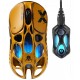 GRAVASTAR MERCURY X PRO WITH 8K DONGLE 32000 DPI PAW 3950 SENSOR 8000HZ POLLING RATE 49G MAGNESIUM ALLOY HOLLOW FRAME RGB LIGHTING 5 PROGRAMMABLE BUTTONS WIRELESS GAMING MOUSE – BATTLE WORN YELLOW