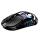GRAVASTAR MERCURY X PRO WITH 8K DONGLE 32000 DPI PAW 3950 SENSOR 8000HZ POLLING RATE 49G MAGNESIUM ALLOY HOLLOW FRAME RGB LIGHTING 5 PROGRAMMABLE BUTTONS WIRELESS GAMING MOUSE – GALAXY BLACK