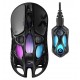 GRAVASTAR MERCURY X PRO WITH 8K DONGLE 32000 DPI PAW 3950 SENSOR 8000HZ POLLING RATE 49G MAGNESIUM ALLOY HOLLOW FRAME RGB LIGHTING 5 PROGRAMMABLE BUTTONS WIRELESS GAMING MOUSE – GALAXY BLACK