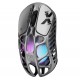 GRAVASTAR MERCURY X PRO WITH 8K DONGLE 32000 DPI PAW 3950 SENSOR 8000HZ POLLING RATE 49G MAGNESIUM ALLOY HOLLOW FRAME RGB LIGHTING 5 PROGRAMMABLE BUTTONS WIRELESS GAMING MOUSE – INTERSTELLAR SILVER