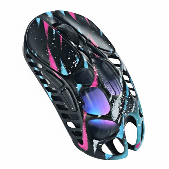 GRAVASTAR MERCURY XPRO SPECIAL EDITION RGB 32K DPI OPTICAL WITH 8K DONGLE MAGNESIUM ALLOY WIRELESS GAMING MOUSE - NEON GRAFFITI