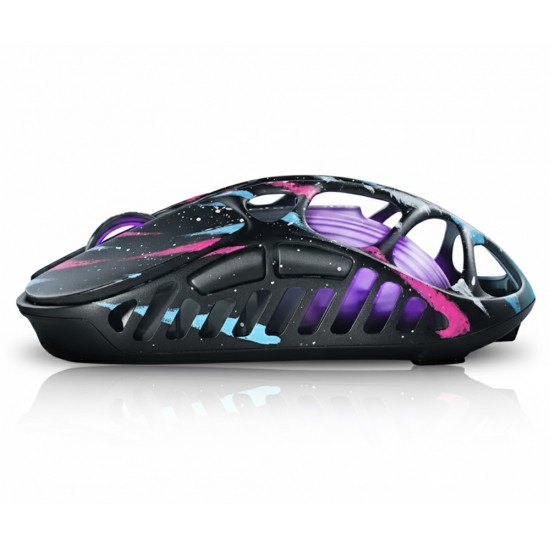 GRAVASTAR MERCURY XPRO SPECIAL EDITION RGB 32K DPI OPTICAL WITH 8K DONGLE MAGNESIUM ALLOY WIRELESS GAMING MOUSE - NEON GRAFFITI
