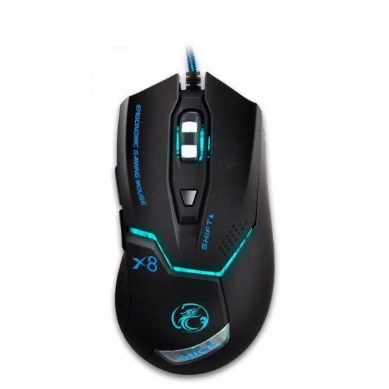 IMICE X8 UP TO 3200 DPI WIRED GAMING MOUSE FOR PC