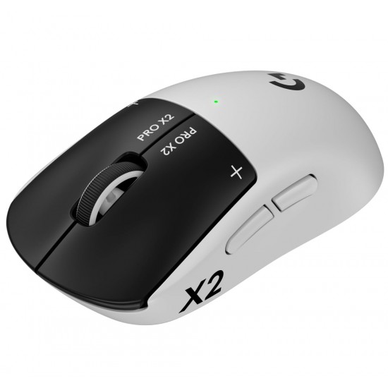 LOGITECH G PRO X2 SUPERSTRIKE WITH CUSTOMIZABLE ANALOG SWITCHES & 44K HERO 2 SENSOR WIRELESS GAMING MOUSE - LUNAR ECLIPSE