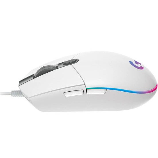 LOGITECH G203 LIGHTSYNC RGB 6 BUTTON GAMING MOUSE ( 8,000 DPI ) WHITE 