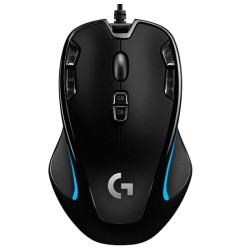 LOGITECH G300S OPTICAL GAMING MOUSE ( 2,500 DPI ) 9 PROGRAMMABLE CONTROLS 