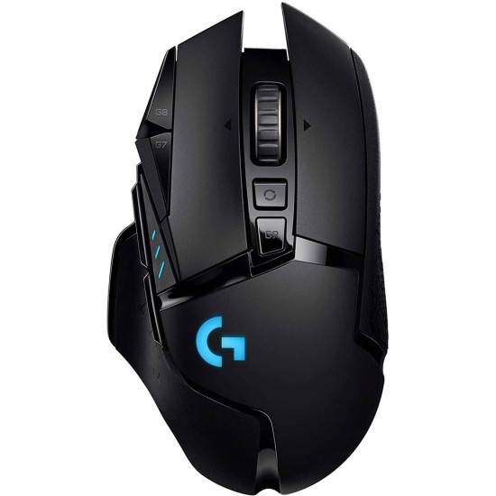 LOGITECH G502 LIGHTSPEED WIRELESS GAMING MOUSE ( 16,000 DPI ) RGB, PESOSAJUSTABLE , 11PROGRAMABLES  BOTONES 