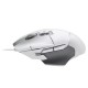 LOGITECH G502 X LIGHTFORCE SWITCHES HYBRID OPTICAL MECHANICAL ULTRAFAST WIRED GAMING MOUSE - WHITE