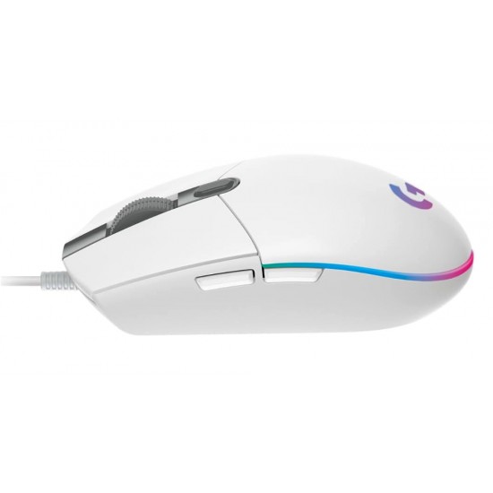 LOGITECH G102 8K DPI LIGHTSYNC RGB WITH 6 PROGRAMMABLE BUTTONS GAMING MOUSE – WHITE