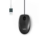 LOGITECH M100 WIRED USB OPTICAL MOUSE RIGHT & LEFT-HAND USE FULL-SIZE COMFORT ( BLACK )