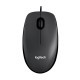 LOGITECH M100 WIRED USB OPTICAL MOUSE RIGHT & LEFT-HAND USE FULL-SIZE COMFORT ( BLACK )