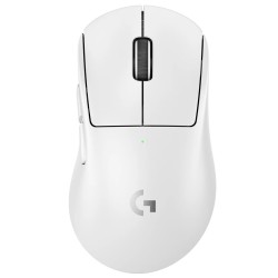 LOGITECH G PRO X SUPERLIGHT 2 DEX LIGHTSPEED PROFESSIONAL QUALITY WITH 5 PROGRAMMABLE BUTTONS USB-C CHARGING 44K DPI SENSOR FOR PC/MAC WIRELESS GAMING MOUSE - WHITE