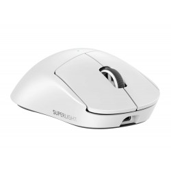 LOGITECH G PRO X SUPERLIGHT 2 DEX LIGHTSPEED PROFESSIONAL QUALITY WITH 5 PROGRAMMABLE BUTTONS USB-C CHARGING 44K DPI SENSOR FOR PC/MAC WIRELESS GAMING MOUSE - WHITE
