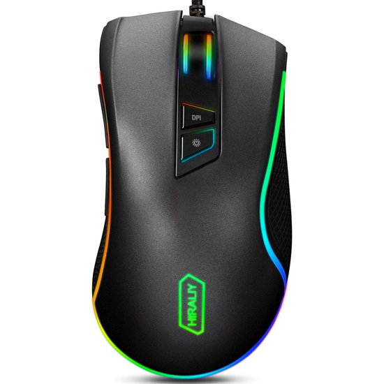 HIRALIY F300 RGB BACKLIT GAMING MOUSE  5000 DPI