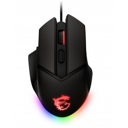 MSI CLUTCH GM20 ELITE RGB MYSTIC LIGHT EFFECT UP TO 6400 DPI GAMING MOUSE