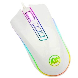 REDRAGON M711W COBRA 10000 DPI WIRED GAMING MOUSE WITH RGB BACKLIGHT - WHITE
