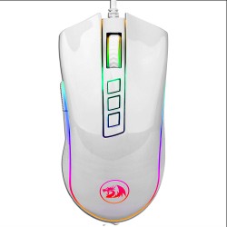 REDRAGON M711W COBRA 10000 DPI WIRED GAMING MOUSE WITH RGB BACKLIGHT - WHITE