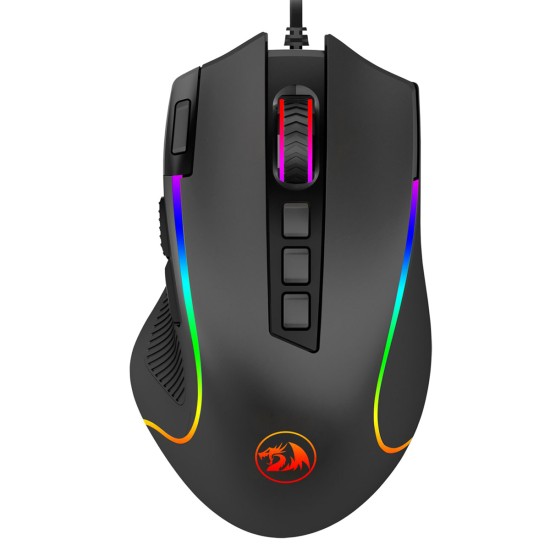 REDRAGON M612 RGB PREDATOR 8000 DPI WIRED OPTICAL GAMER MOUSE WITH 11 PROGRAMMABLE BUTTON & 5 BACKLIT MODES