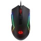 REDRAGON TRIDENT M616 10000 DPI 5 ADJUSTABLE LEVELS 6 PROGRAMMABLE BUTTONS 8 RGB BACKLIT MODES CUSTOM MACROS SOFTWARE SUPPORTED ERGONOMIC DESIGN COMFORT GRIP OPTICAL SENSOR RGB WIRED GAMING MOUSE - BLACK