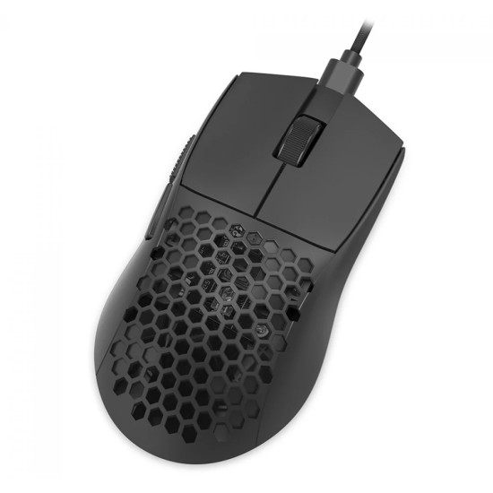 REDRAGON M617-LIT BLUDHOUND LITE HONEYCOMB WITH 41G CHASSIS, 10000 DPI SENSOR & PARACORD CABLE ULTRALIGHT WIRED GAMING MOUSE - BLACK