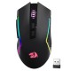 REDRAGON TRIDENT M693 3-MODE BT 2.4G WIRED 8000 DPI 7 PROGRAMMABLE BUTTONS RGB BACKLIT LONG BATTERY PIXART SENSOR WIRELESS GAMING MOUSE – BLACK