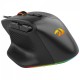 REDRAGON BULLSEYE M806 ERGONOMIC NATURAL GRIP 12400 DPI 7 PROGRAMMABLE BUTTONS CUSTOM BACKLIT & MACRO SOFTWARE SUPPORT WIRED RGB MMO GAMING MOUSE – BLACK