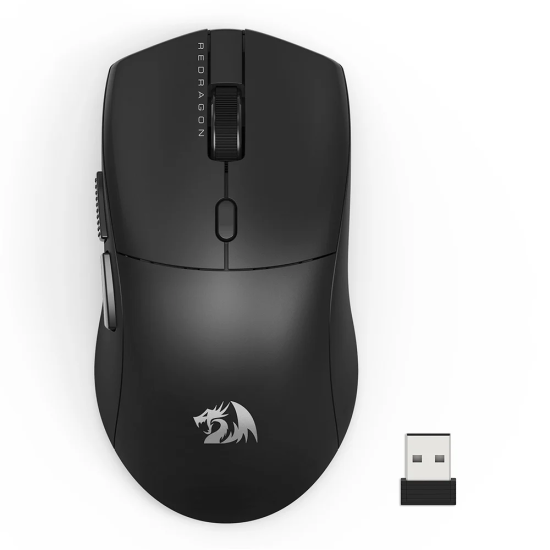 REDRAGON M815-STD NEVA STANDARD 54G ULTRALIGHT WITH PIXART PAW3311, 12000 DPI & HUANO SWITCHES TRI-MODE WIRELESS GAMING MOUSE - BLACK