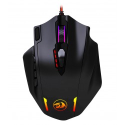 REDRAGON M908 IMPACT RGB MMO UP TO 12400 DPI HIGH PRECISION 12 SIDE BUTTONS GAMING MOUSE - BLACK