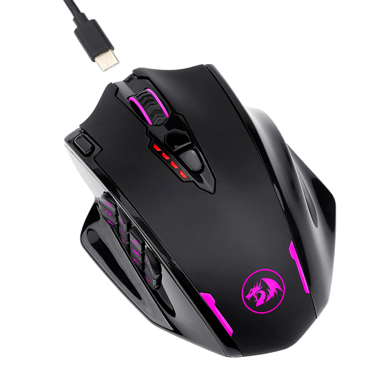 REDRAGON M913 IMPACT ELITE WIRELESS 16000 DPI RGB GAMING MOUSE WITH 20 PROGRAMMABLE BUTTONS