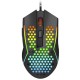 REDRAGON REAPING M987-K 12400 DPI 6 PROGRAMMABLE BUTTONS RGB BACKLIT HONEYCOMB SHELL ULTRA-LIGHT 55G USB 1.8M CABLE ERGONOMIC WIRED GAMING MOUSE – BLACK