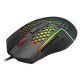 REDRAGON REAPING M987-K 12400 DPI 6 PROGRAMMABLE BUTTONS RGB BACKLIT HONEYCOMB SHELL ULTRA-LIGHT 55G USB 1.8M CABLE ERGONOMIC WIRED GAMING MOUSE – BLACK
