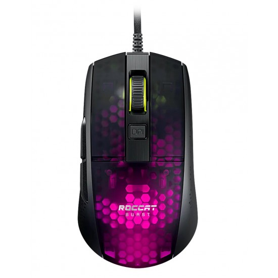 ROCCAT BURST PRO LIGHTWEIGHT SHELL WITH 16K DPI OPTICAL SENSOR WIRED GAMING MOUSE - BLACK