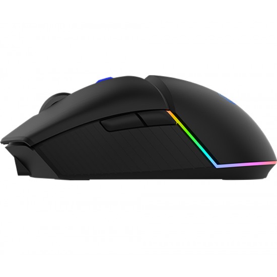 SADES AKIMBO S18 LIGHTWEIGHT RGB DUAL MODE 16000 DPI ULTRA LEVE 78G WIRELESS GAMING MOUSE - BLACK