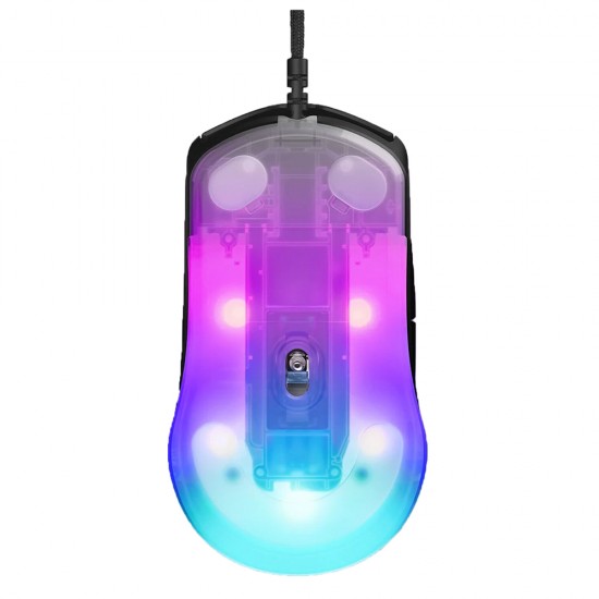 STEELSERIES RIVAL 3 GEN 2 8500 DPI TRUEMOVE CORE 60M CLICKS LOW LATENCY 77G LIGHTWEIGHT RGB WIRED GAMING MOUSE - BLACK