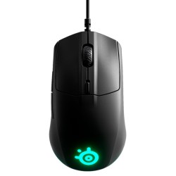 STEELSERIES RIVAL 3 OPTICAL SENSOR BRILLIANT PRISM RGB WIRED GAMING MOUSE - BLACK 