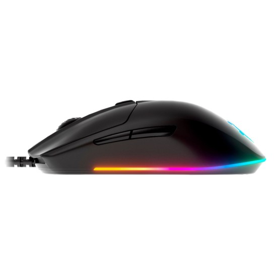 STEELSERIES RIVAL 3 OPTICAL SENSOR BRILLIANT PRISM RGB WIRED GAMING MOUSE - BLACK 