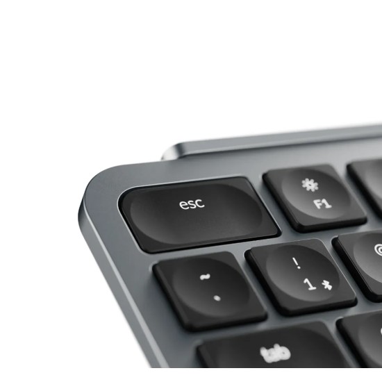 KEYCHRON B1 PRO ULTRA-SLIM ZMK 2.4GHZ BLUETOOTH WIRED 1200-HOUR BATTERY WIRELESS ARABIC LAYOUT KEYBOARD - SPACE GRAY