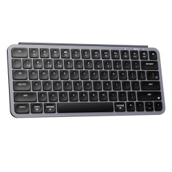KEYCHRON B1 PRO ULTRA-SLIM ZMK 2.4GHZ BLUETOOTH WIRED 1200-HOUR BATTERY WIRELESS ARABIC LAYOUT KEYBOARD - SPACE GRAY