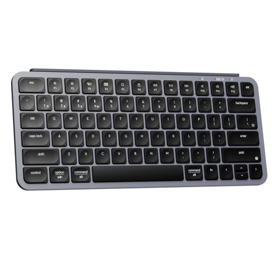 KEYCHRON B1 PRO ULTRA-SLIM ZMK 2.4GHZ BLUETOOTH WIRED 1200-HOUR BATTERY WIRELESS ARABIC LAYOUT KEYBOARD - SPACE GRAY