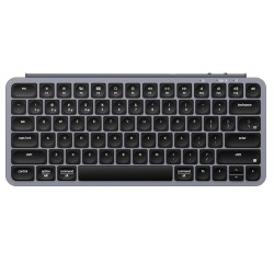 KEYCHRON B1 PRO ULTRA-SLIM ZMK 2.4GHZ BLUETOOTH WIRED 1200-HOUR BATTERY WIRELESS ARABIC LAYOUT KEYBOARD - SPACE GRAY