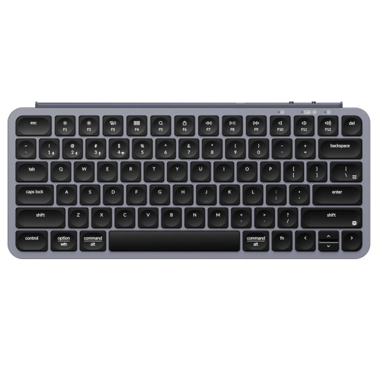 KEYCHRON B1 PRO ULTRA-SLIM ZMK 2.4GHZ BLUETOOTH WIRED 1200-HOUR BATTERY WIRELESS ARABIC LAYOUT KEYBOARD - SPACE GRAY