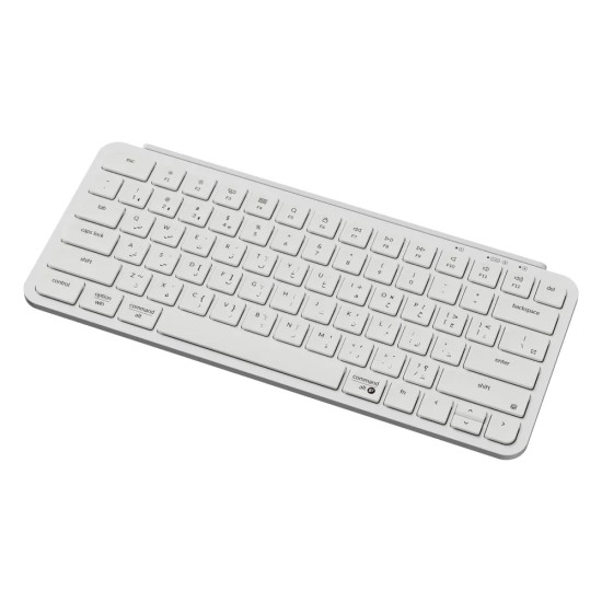 KEYCHRON B1 PRO ULTRA-SLIM ZMK 2.4GHZ BLUETOOTH WIRED 1200-HOUR BATTERY WIRELESS ARABIC LAYOUT KEYBOARD - WHITE