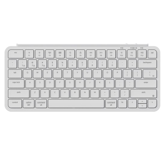 KEYCHRON B1 PRO ULTRA-SLIM ZMK 2.4GHZ BLUETOOTH WIRED 1200-HOUR BATTERY WIRELESS ARABIC LAYOUT KEYBOARD - WHITE
