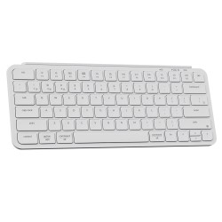 KEYCHRON B1 PRO ULTRA-SLIM ZMK 2.4GHZ BLUETOOTH WIRED 1200-HOUR BATTERY WIRELESS ARABIC LAYOUT KEYBOARD - WHITE